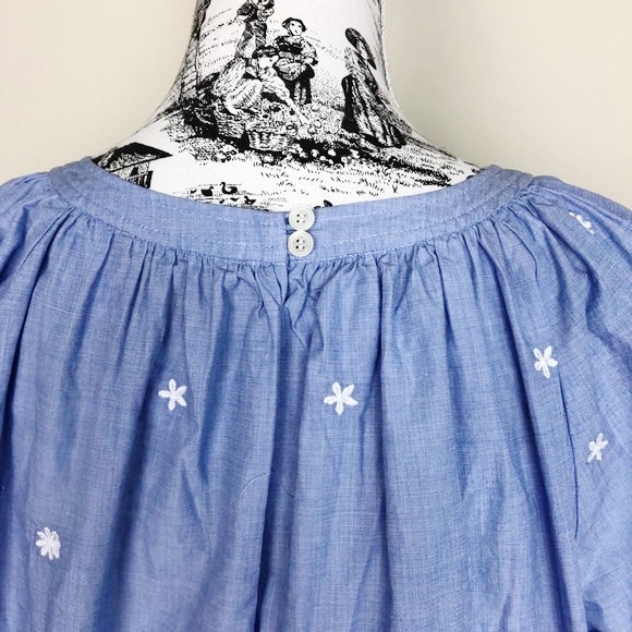 NWOT J. CREW The Perfect Top with Embroidery - Picture 6 of 7